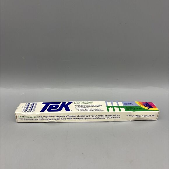 Vintage TEK Toothbrush 1985 Sealed Package - Picture 3 of 9